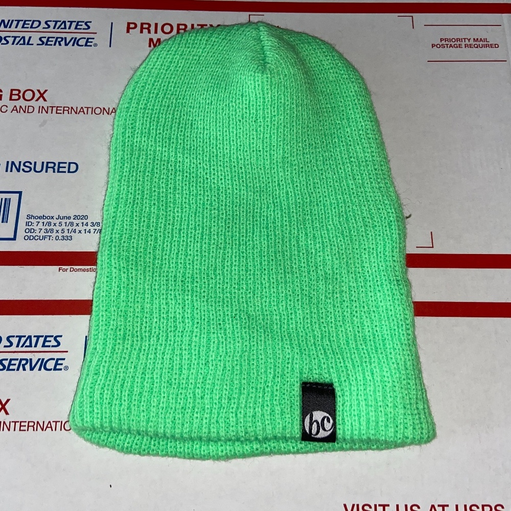 BC b c ? logo Beanie Hat Company brand Ski Snow Co